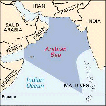 阿拉伯海:位置