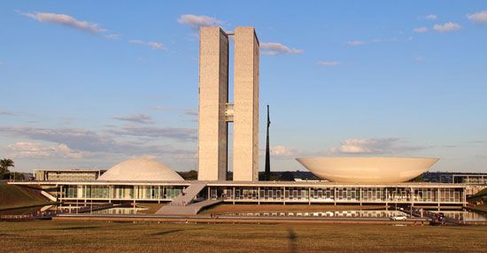 巴西利亚:政府大楼在巴西利亚