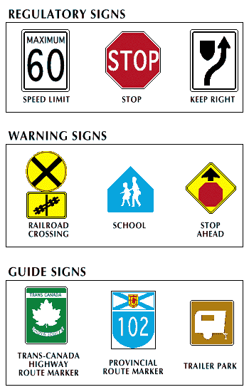 流量控制:加拿大的交通标志