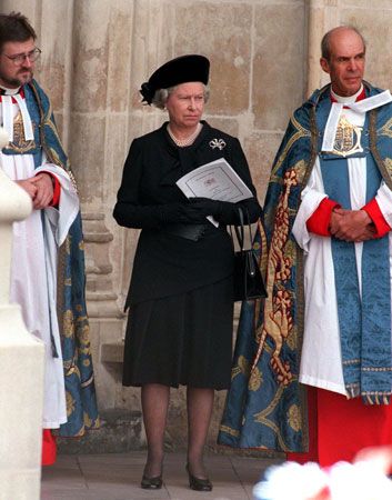 伊丽莎白二世在戴安娜王妃的葬礼
