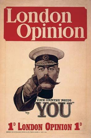 第一次世界大战:英国招聘海报