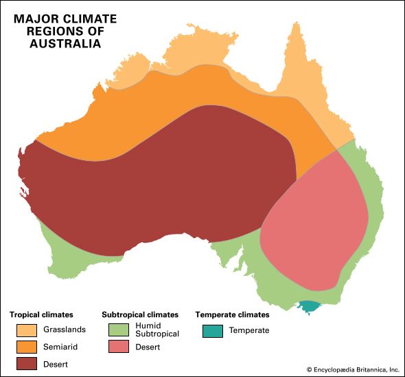 澳大利亚:气候地区
