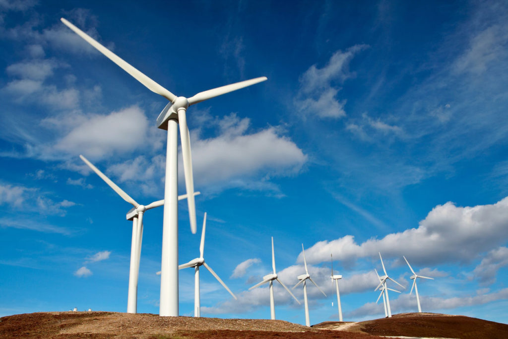 风力涡轮机是一种工具,用于可再生能源